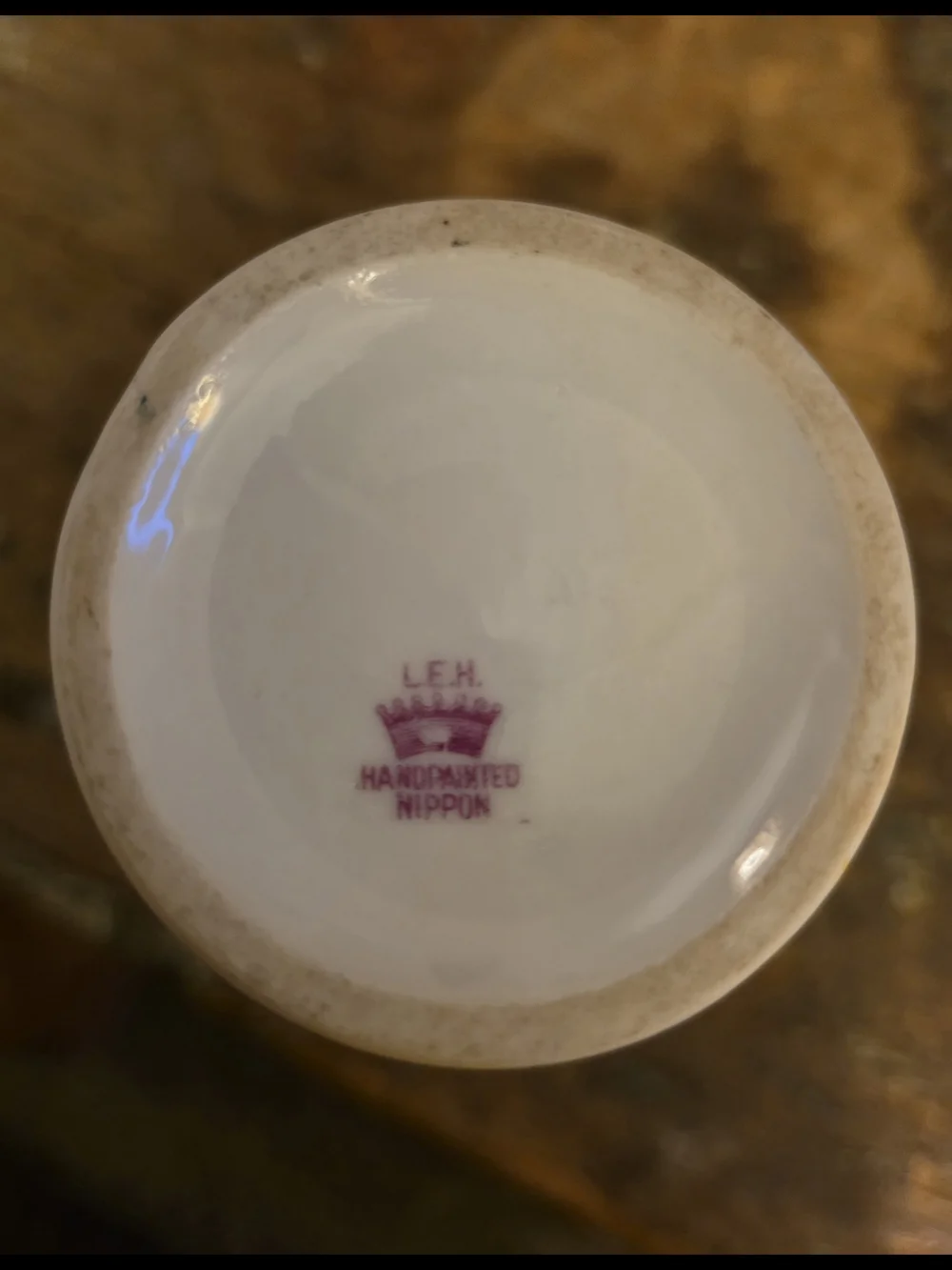 Vintage Decorative Porcelain Vase with Pink Floral and Gold Accents